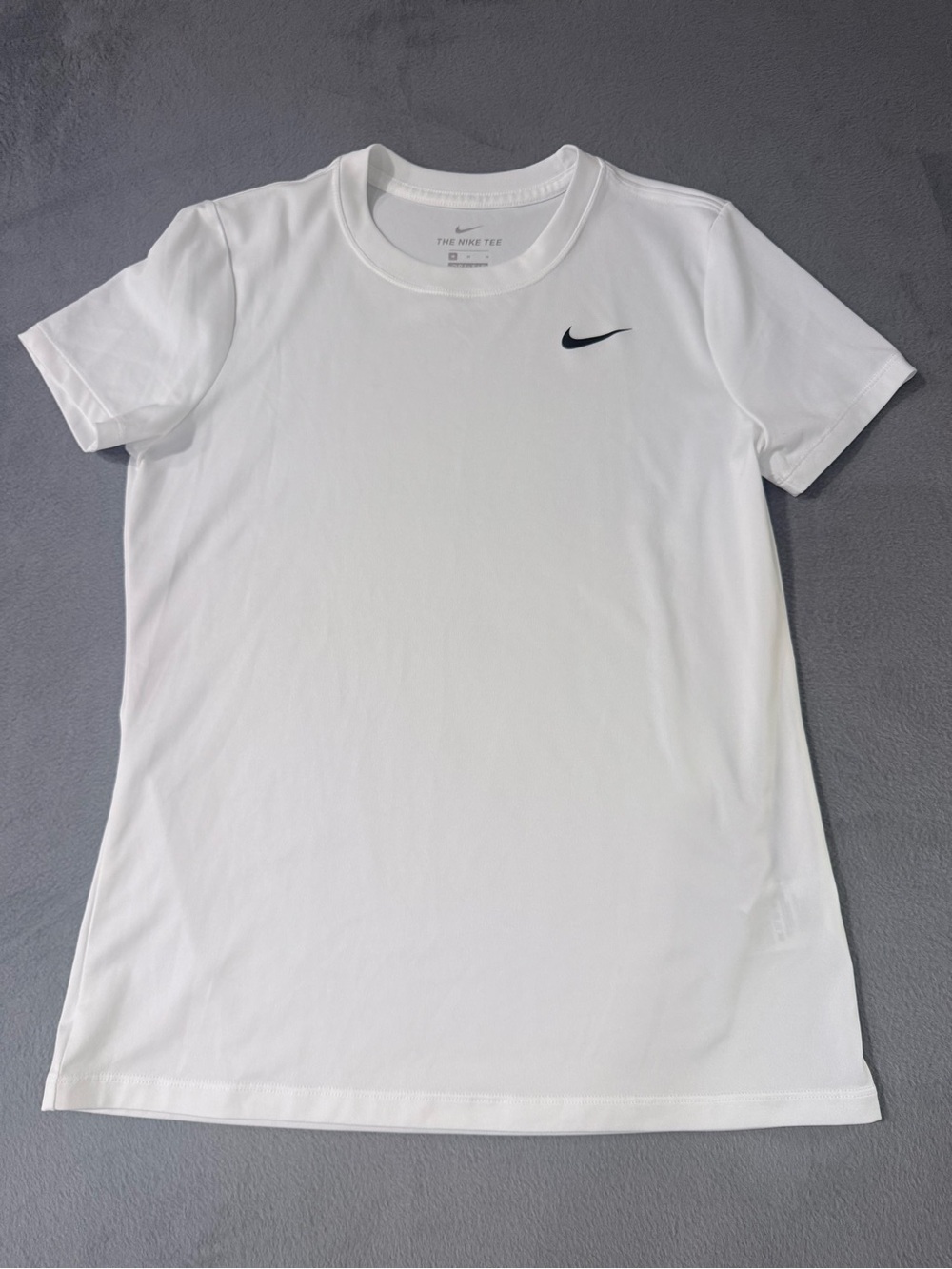 Nike - Women's White Dri-FIT Crew Neck T-Shirt